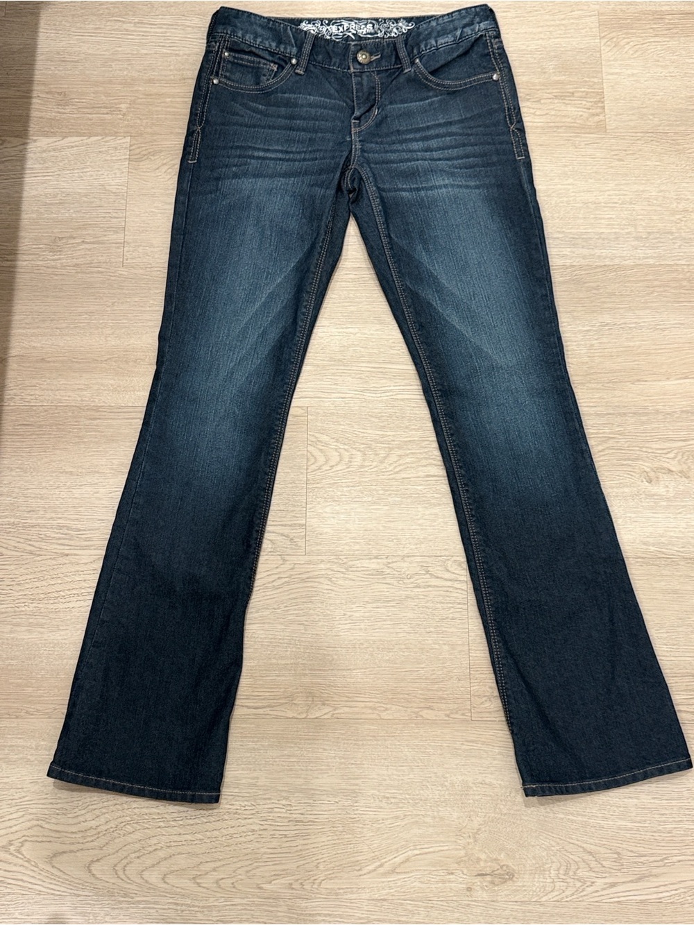 Express Dark Blue Flare Jeans Year 2012
